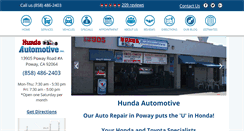 Desktop Screenshot of hundaautomotive.com